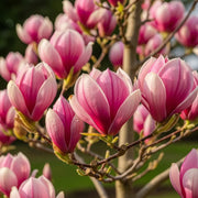 8ft Mature Saucer Magnolia Tree | Multi-Stem Magnolia Soulangeana | Rootballed Tree